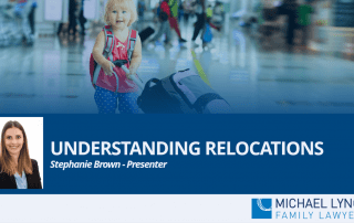 A screenshot of a webinar "Understanding relocations"