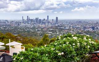 Image of Brisbane city from Mount Coot-Tha accompanying family law article "What happens to property owned before marriage?"